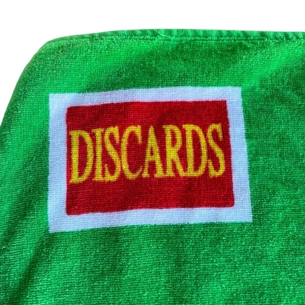 Jay Franco & Sons Blackjack Table Beach Towel Multicolor Cotton 30x59 Y2K HTF